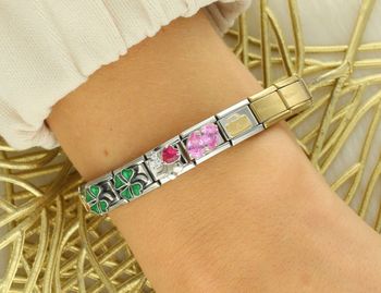 Zawieszka Nomination Composable Silver – zielona koniczynka 33020442, srebro 925 KONICZYNKA bok.jpg